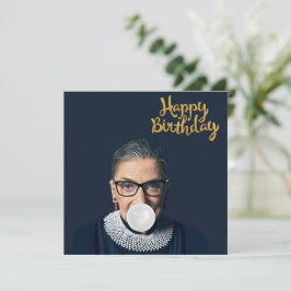 Ruth Ginsburg Soplando Chicle Feliz Cumpleaños