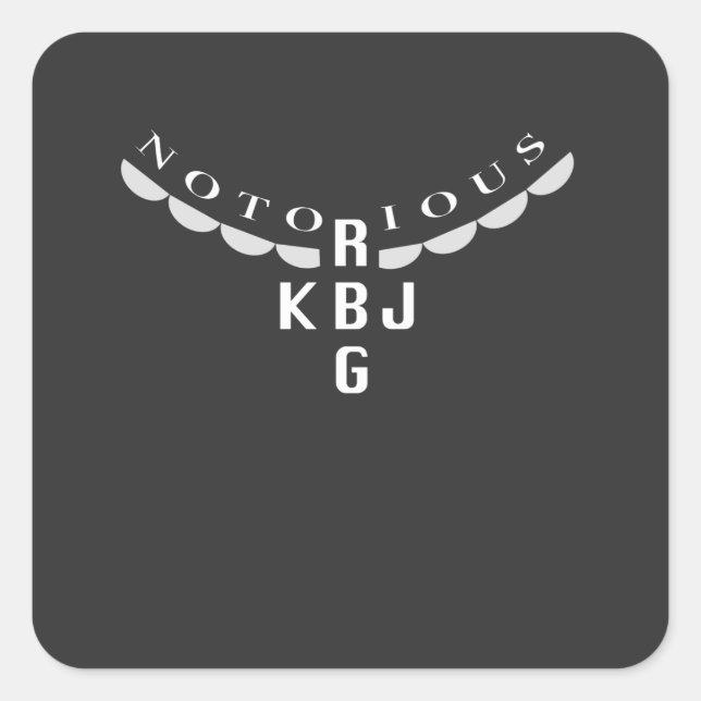 Ruth Ginsburg y Ketanji Jackson Square Pegatina (Anverso)