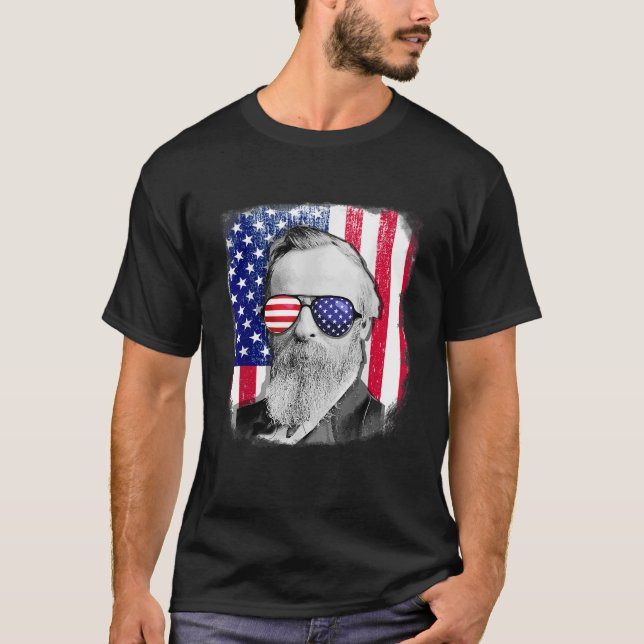 Rutherford B Hayes camiseta de la bandera de los E (Anverso)