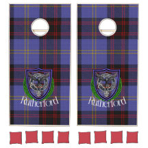 Rutherford Scottish Clan Tartan Escudo