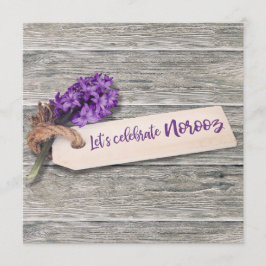 Rutic Happy Norooz Hyacinth - Invitación