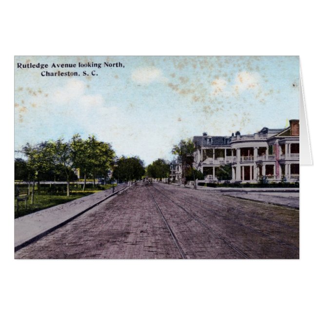 Rutledge Ave., Charleston SC Vintage (Anverso (Horizontal))