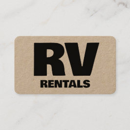 RV Rentals Personalizado QR Tarjeta de visita