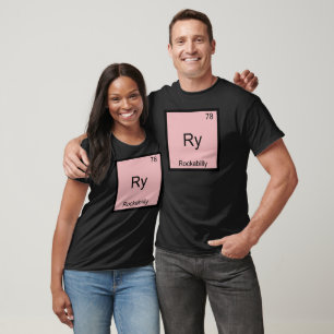 Ry - Rockabilly Camiseta de Química Divertida Símb