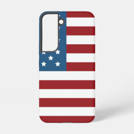 S22 Funda con bandera de EE. UU. para Samsung galaxy s