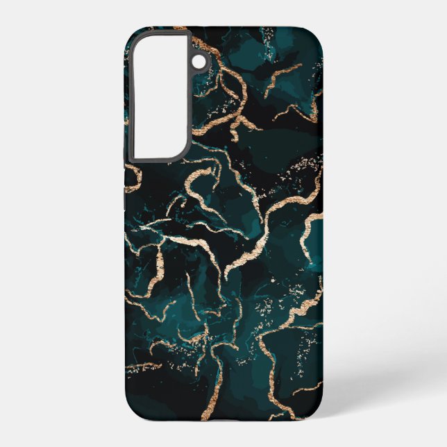 S22+ Funda de mármol para Samsung Galaxy (Reverso )