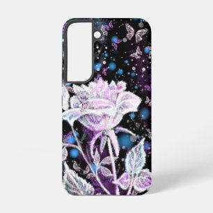 S22 Funda para Samsung Galaxy de Rosa de Invierno y Ma