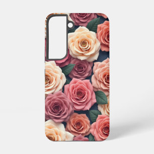 S22 Funda para Samsung Galaxy en forma de rosa