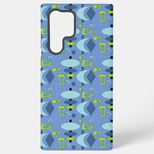 S22 Ultra Funda para Samsung Galaxy con formas atómicas retr