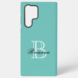 S22 Ultra Funda para teléfono Samsung Galaxy con monograma