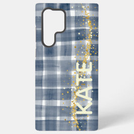 S22 Ultra Funda personalizada de cuadros para Samsung Galaxy
