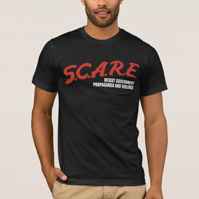 S.C.A.R.E resisten el camisetas del gobierno (Anverso)