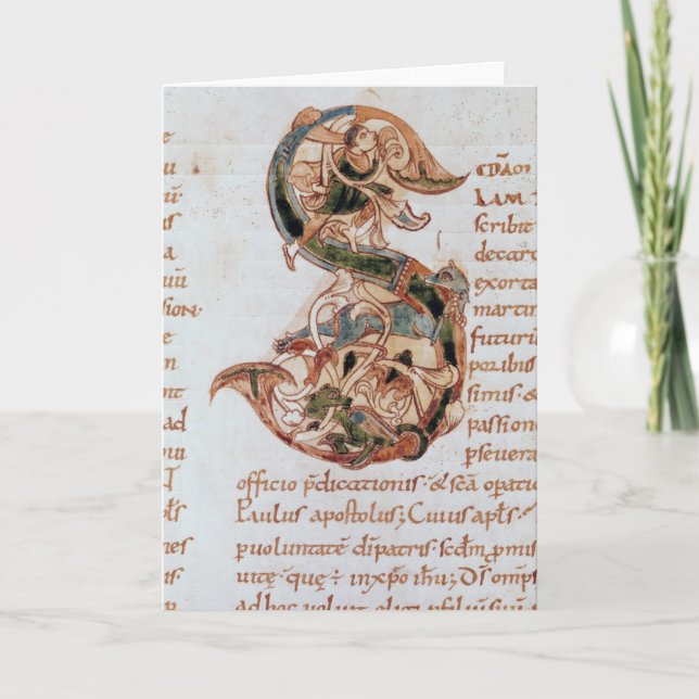 S de la inicial de Historiated ' (Anverso)