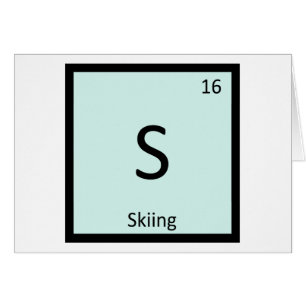 S - Deportes de Esquí Química Símbolo de la Tabla