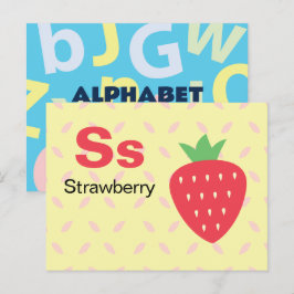 S es para Fresa - Tarjeta Flash Alphabet