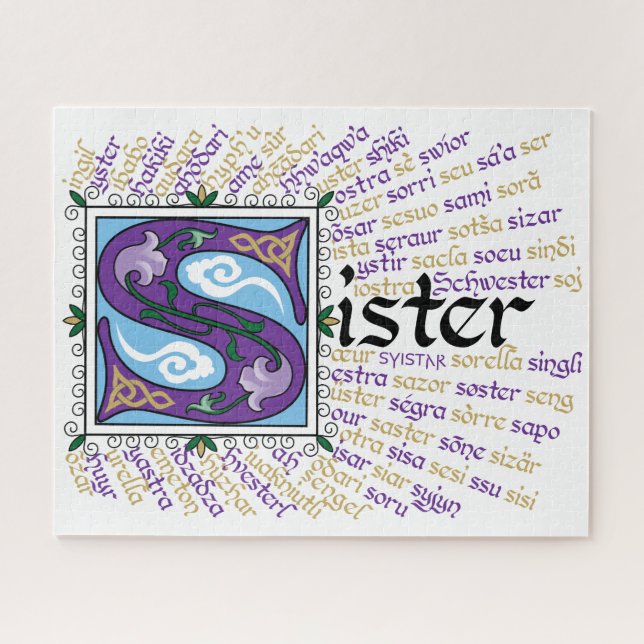 S es para Sister Puzzle (Horizontal)