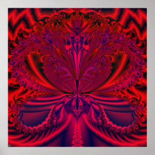 S.I. "Poster del arte del fractal del extracto de