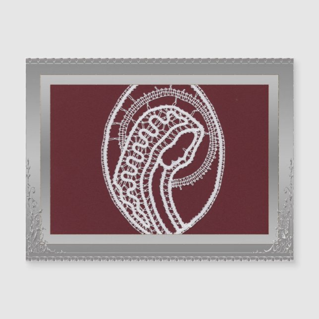 S. Mary Elegant foto personalizado de marco de bor (Anverso)