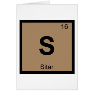 S - Música de Sitar Química Símbolo de la Tabla Pe