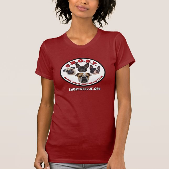 S.N.O.R.T. Camiseta oscura del logotipo (Anverso)