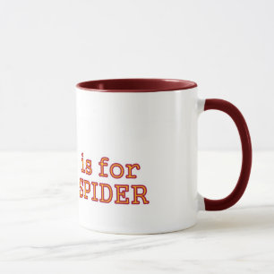 S para la taza de la araña