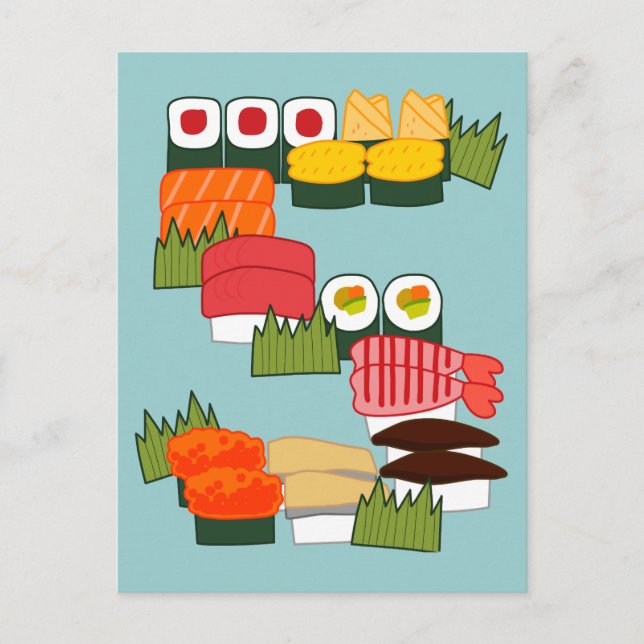 S para postal de sushi (Anverso)