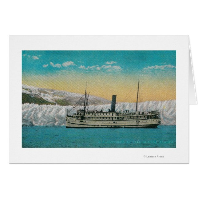 S.S. Jefferson en el glaciar Taku, Alaska (Anverso (Horizontal))