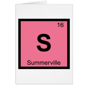 S - Summerville Carolina del Sur Símbolo de Químic