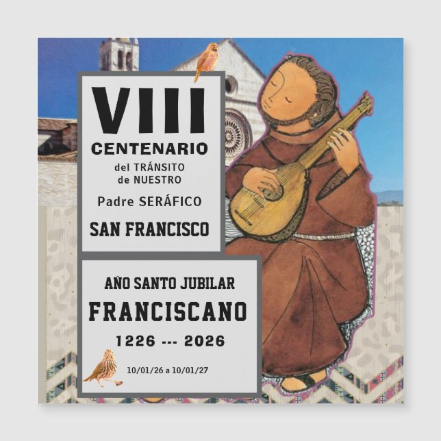 Sa  Francisco de Assisi Glossy Poster (Anverso)