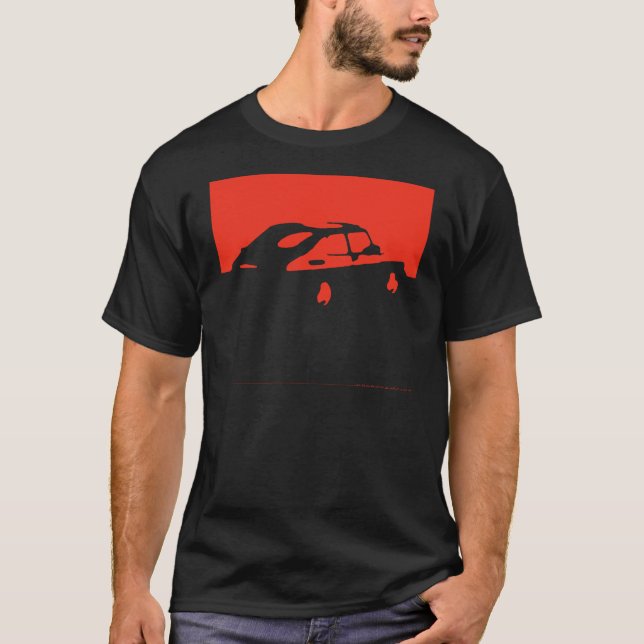Saab 900 SPG/Aero - rojo en el camisetas oscuro (Anverso)