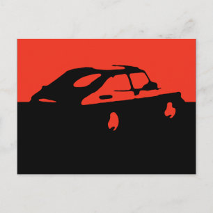 Saab 900 SPG/Aero - rojo en la postal oscura