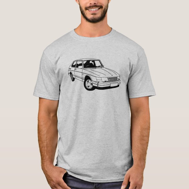 Saab 900 Turbo inspiró la camiseta (Anverso)