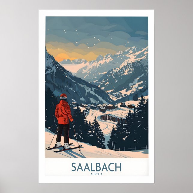 Saalbach impresión de esquí - Austria 1 (Frente)