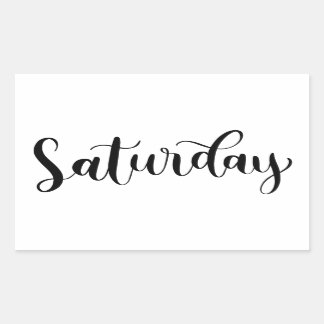 Sábado - Caligrafía / Pegatina de letras