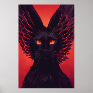 Sabbath The Sorcerer - Impresión de Poster de Gato