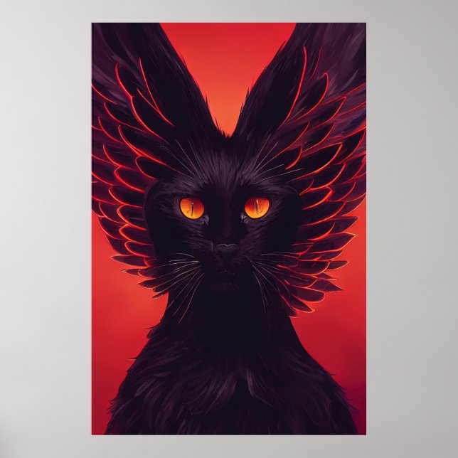 Sabbath The Sorcerer - Póster Impreso de Gato Negr (Frente)