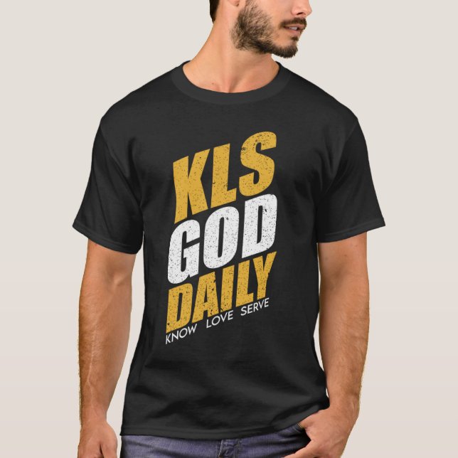 Saber Amor Servir A Dios Tees Cristianos Tops Homb (Anverso)