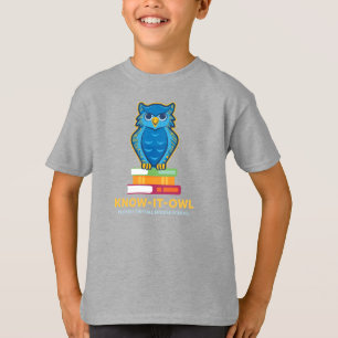 Saber-Es-Búho, Camiseta Juvenil Gris