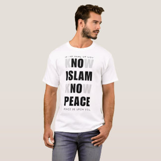 saber islam saber paz, camiseta islámica, camiseta