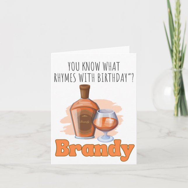 Sabes Qué Tarjeta De Cumpleaños Brandy Puns (Anverso)