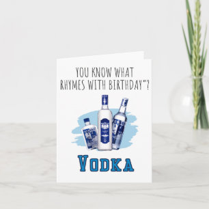 Sabes Qué Tarjeta De Cumpleaños De Vodka Puns