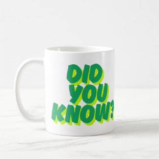 ¿Sabías que? Taza de café con cita inspiradora