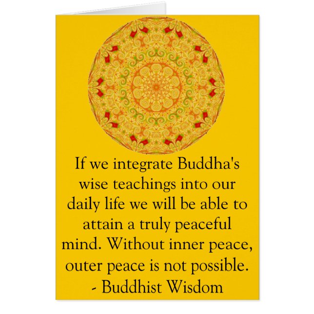 Sabiduría budista QUE DICE - enseñando (Frente)