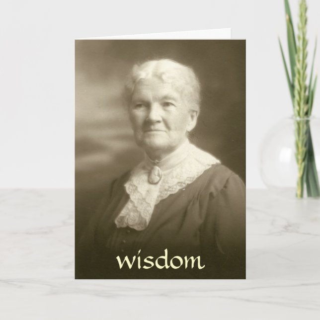Sabiduría de la tarjeta de felicitación del verso (Anverso)