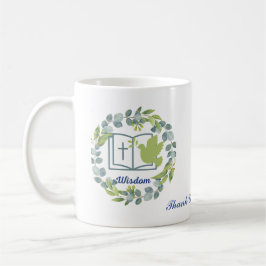 Sabiduría Personalizada Verde Gracias Copa Mug