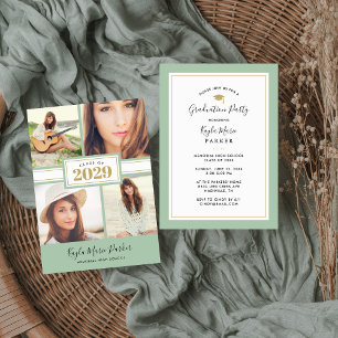 Sabio y oro   4 Invitación a graduación de fotos