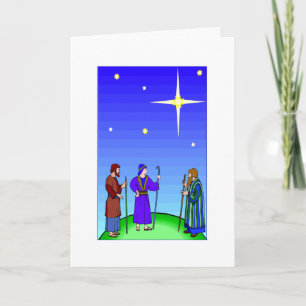 Sabios Todavía Buscan a Él Religioso Navidad Tres 