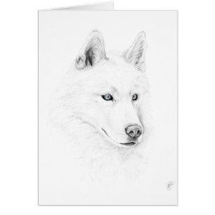 Sable ojos azules del husky siberiano de un arte