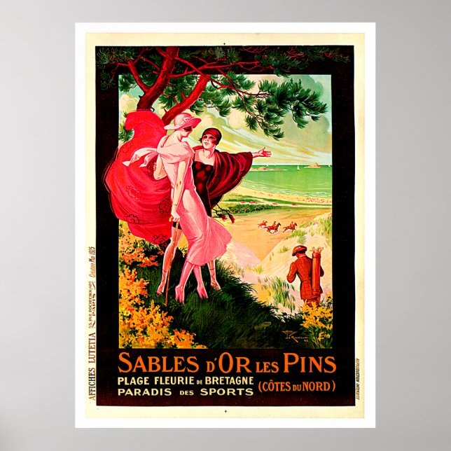 Sables D' Or Les Pins ~ France Travel Posters (Frente)