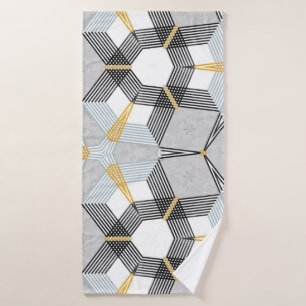 Sables geométricas cuadradas hexagonales coloreada